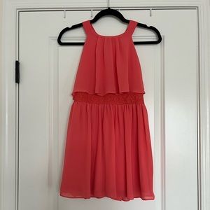 iZ Girl Coral Ruffle Dress